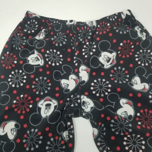 Cute black white red warm fleece Mickey Mouse jammie pants or day fleece pants. - Picture 9 of 13